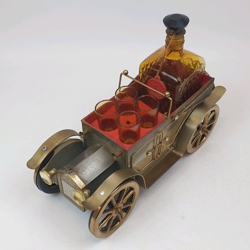 Vintage car decanter set four - car,