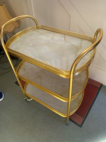 Vintage gold tone metal - vintage,