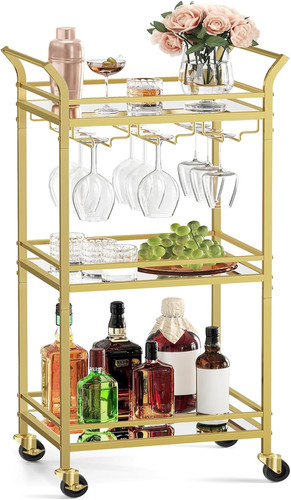 Vasagle tier drinks trolley - 3-tier,