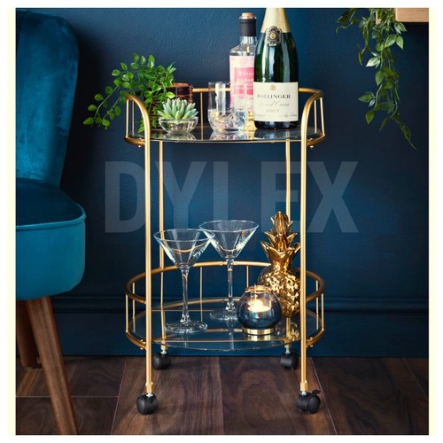 New gold drinks trolley - new,