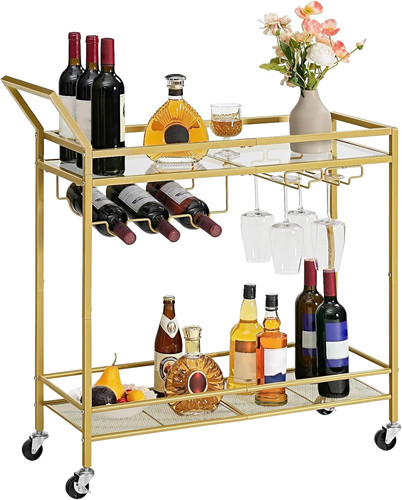 Hoobro drinks trolley gold - hoobro,