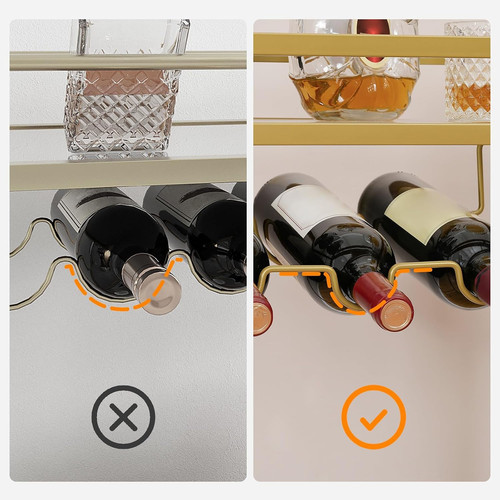 Drinks trolley gold - drinks, gold,