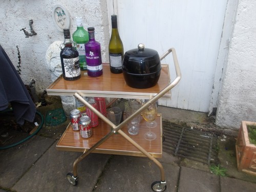 Vintage two tier gold colour - gold,