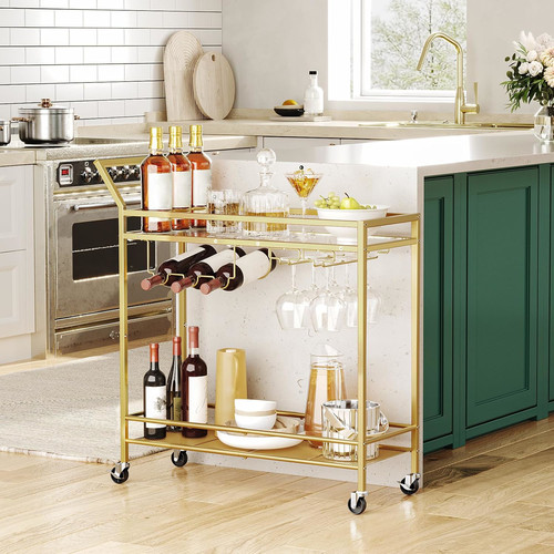 Hoobro drinks trolley gold - hoobro,