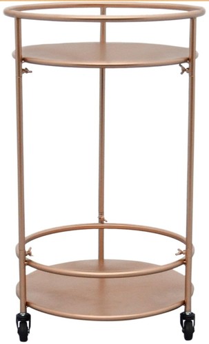 Tier rose gold bar cart - gold,