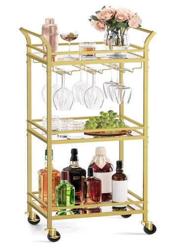 Tier drinks trolley gold - 3, bar