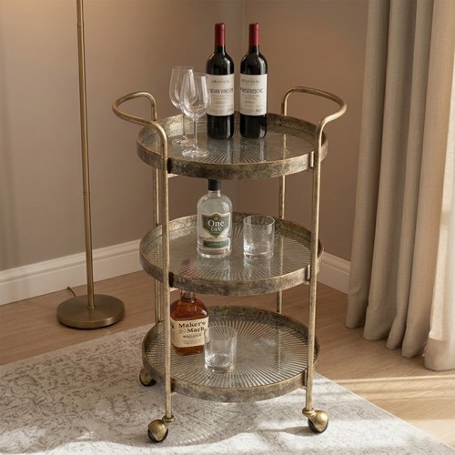 Tier mirrored drinks - tier, trolley